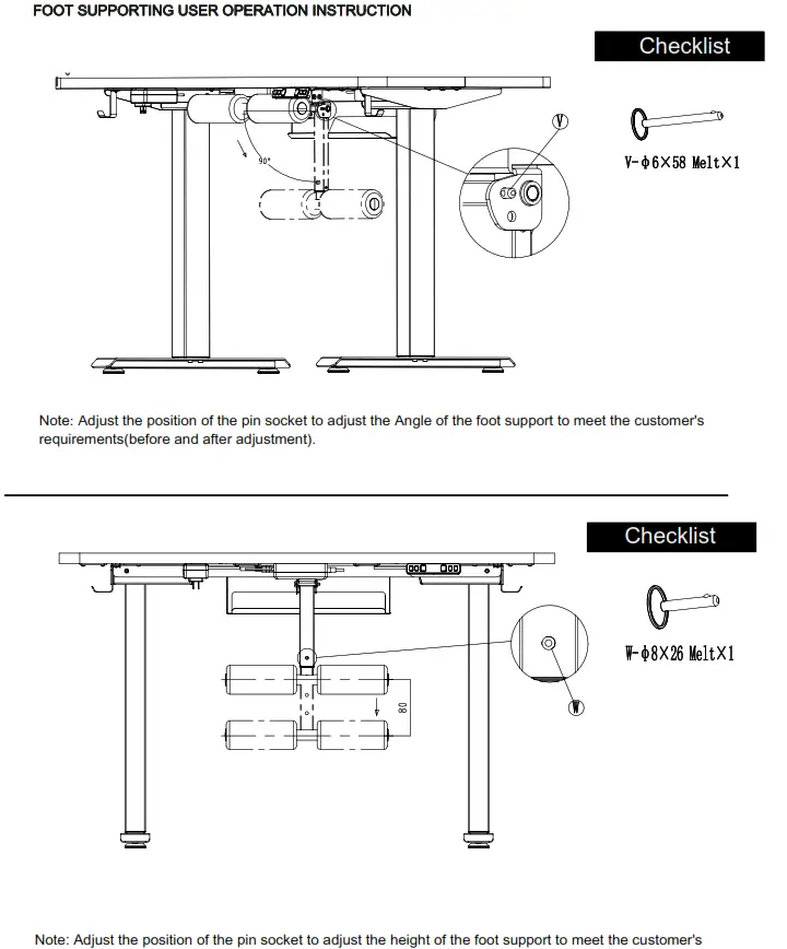 FAMISKY standing desk - INSTRACTION