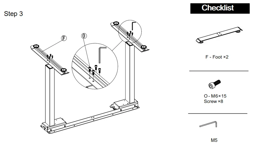 FAMISKY standing desk - STEP 3
