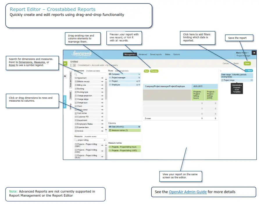 ORACLE OpenAir Report Management and Editor Software - fig