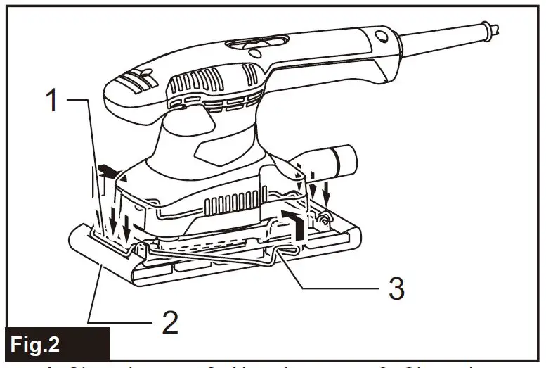 makita M9203 240V 1-3 Sheet Finishing SanderI FIG-2