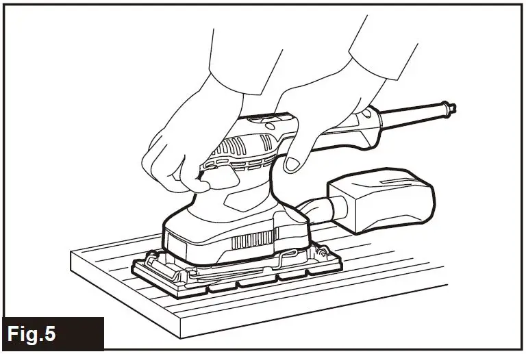 makita M9203 240V 1-3 Sheet Finishing SanderI FIG-5