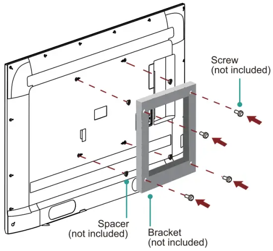 Attach the wall mount bracket