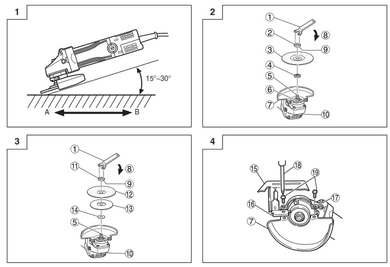 HiKOKI PDA-100M Disc Grinder- 1