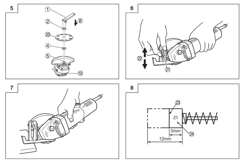 HiKOKI PDA-100M Disc Grinder- 2