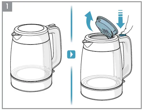 Electrolux E4GK1-4GB Create 4 Glass Kettle fig1