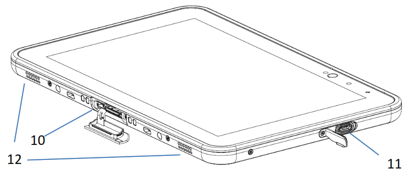 Aava Mobile INARI 8 Rugged Tablet - Bottom