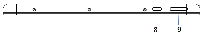 Aava Mobile INARI 8 Rugged Tablet - Top side
