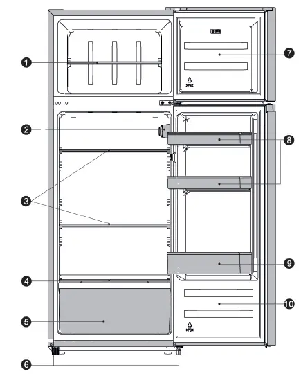 SEVERIN DT 8760 Fridge-Freezer Combination fig 1