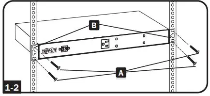 TRIPP LITE PDUMH20HV Metered Rack PDUs Owner's Manual - 1U Rack Installation