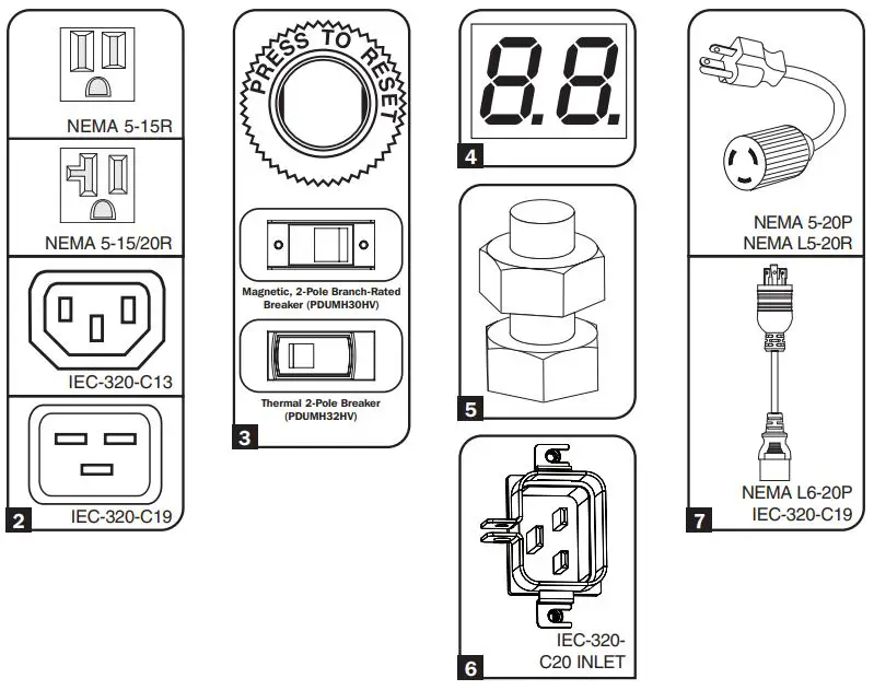 TRIPP LITE PDUMH20HV Metered Rack PDUs Owner's Manual - Features