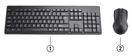 XTREME XBH9-1023 Wireless Keyboard and Optical- Overview