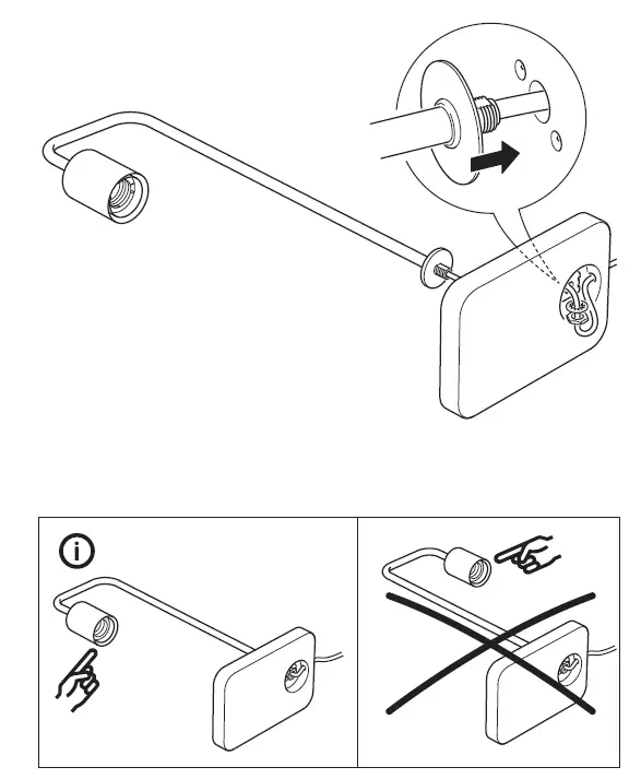 IKEA 005.184.13 TVÄRHAND Table Lamp with LED Bulb fig 3
