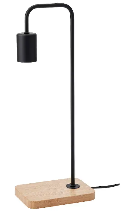 IKEA 005.184.13 TVÄRHAND Table Lamp with LED Bulb fig 6