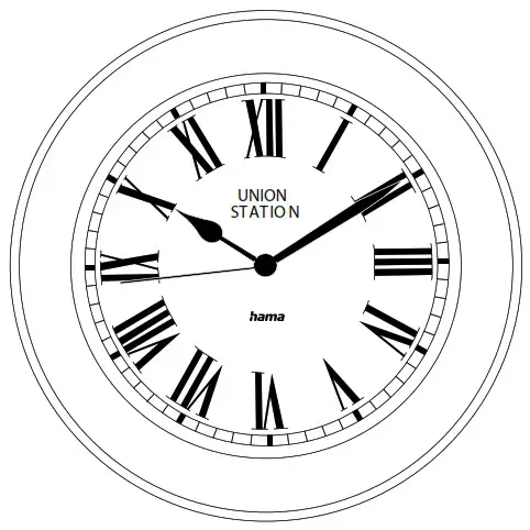 hama 00185852 Urban Vintage Wall Clock - Cover