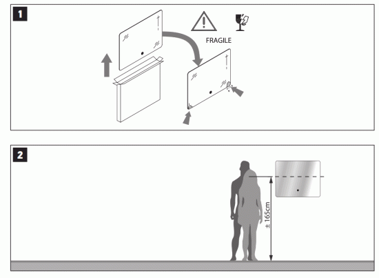 Wellis WB00422 Bathroom Mirror with LED Lights - fig1