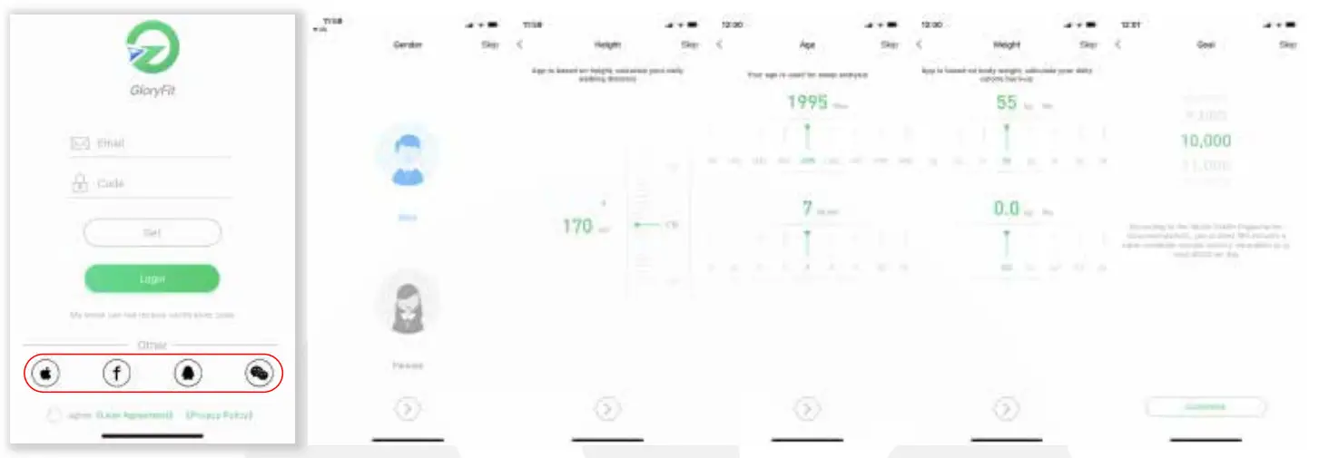 VALORE VHA 22 Smart Watch - Application usage