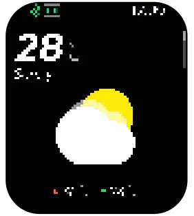 VALORE VHA 22 Smart Watch - Weather