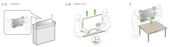 LG OLED55G1 55 Inch HD Smart TV - unpacking 2