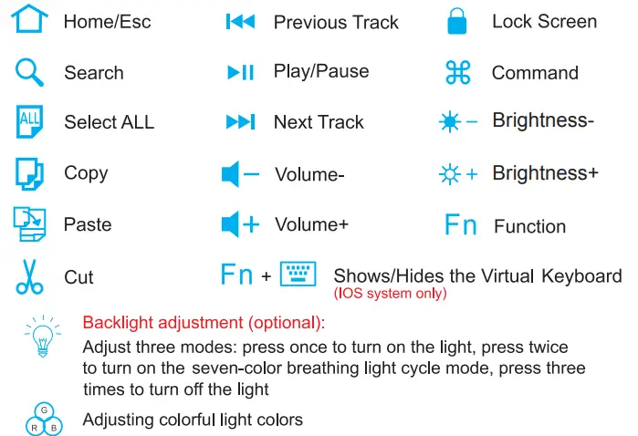 HUEBELLY-X13-Bluetooth-Keyboard-2