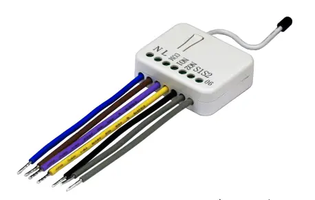 Z-WAVE -PAN06- In -Wall- Dual- Relay- Switch- Module- fig