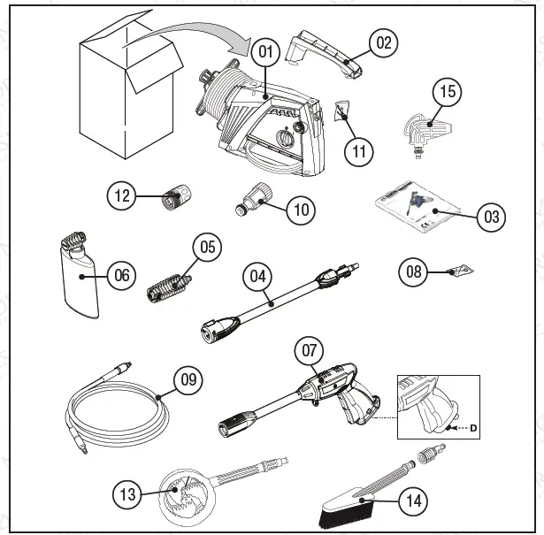 NORSE-SK90-Electric-Pressure-Washer-fig-4