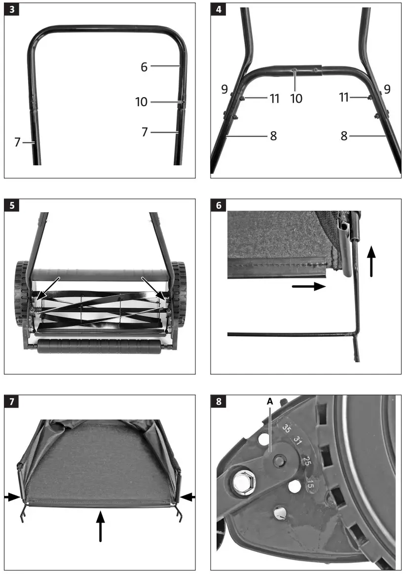 MEEC TOOLS 009208 Hand Mower fig 1