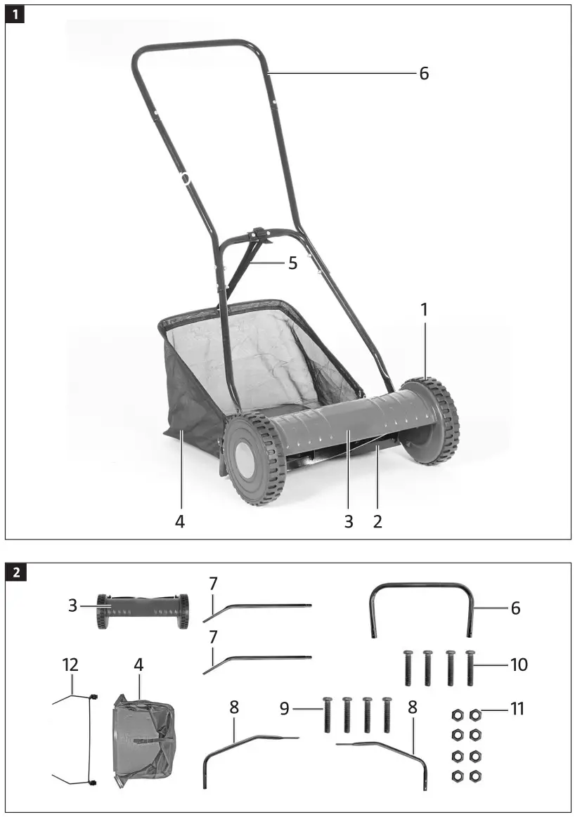 MEEC TOOLS 009208 Hand Mower fig