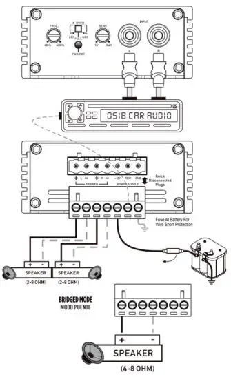 DS18 DS-X2 Ultra Compact Class D 2-Channel Amplifier - installations 2