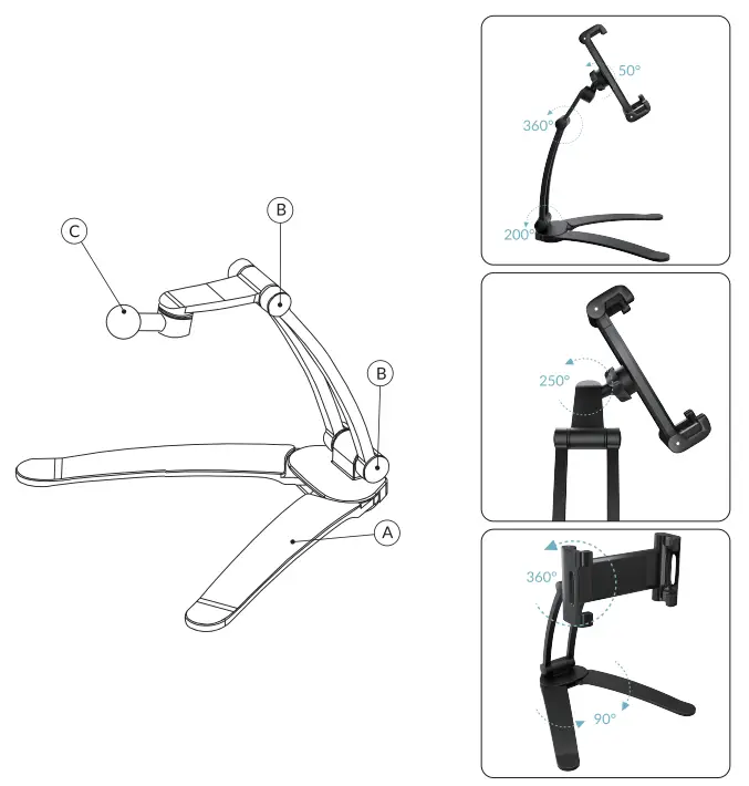 VISSLES MS1 2 In 1 Mount Stand - FIG 2