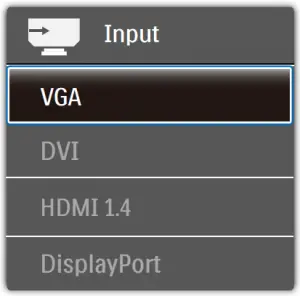VGA Menu