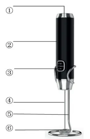 CHAMPION CHMS110 Milk Frother fig 1