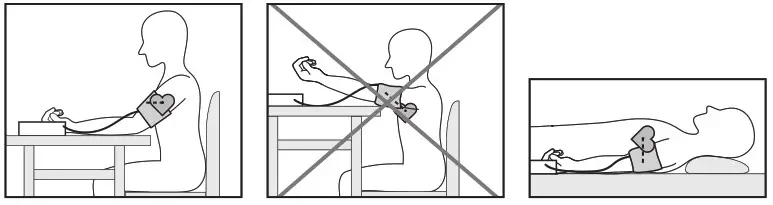 beurer BM 85 Blood Pressure Monitor - Adopting the correct posture
