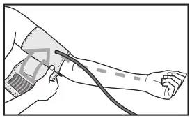 beurer BM 85 Blood Pressure Monitor - Attaching the cuff 2