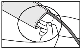 beurer BM 85 Blood Pressure Monitor - Attaching the cuff 3