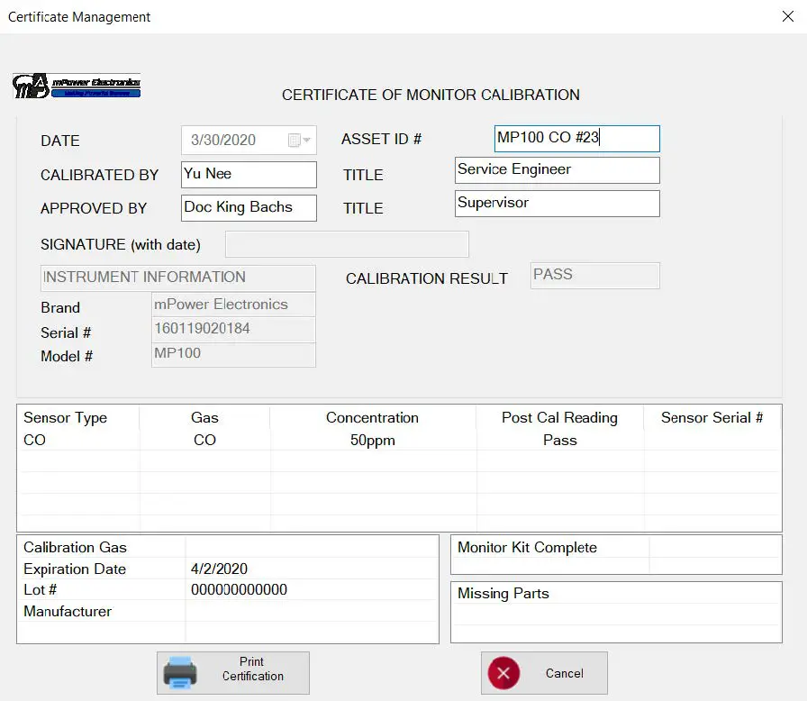 mPower Electronics MP100 Single-Gas Detectors-FIG17