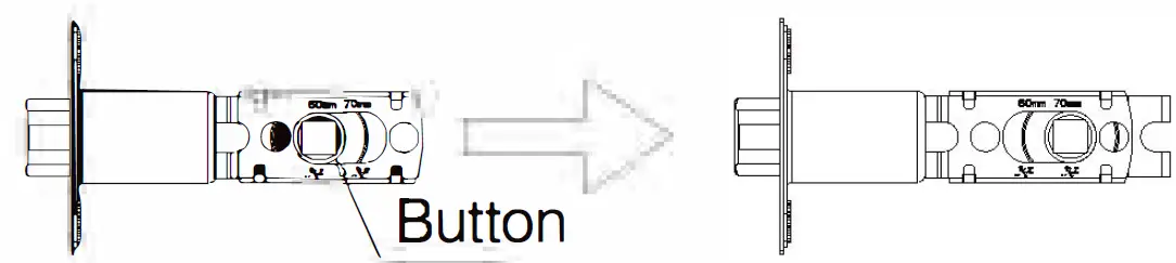 Adjust mortise lock length , if necessary