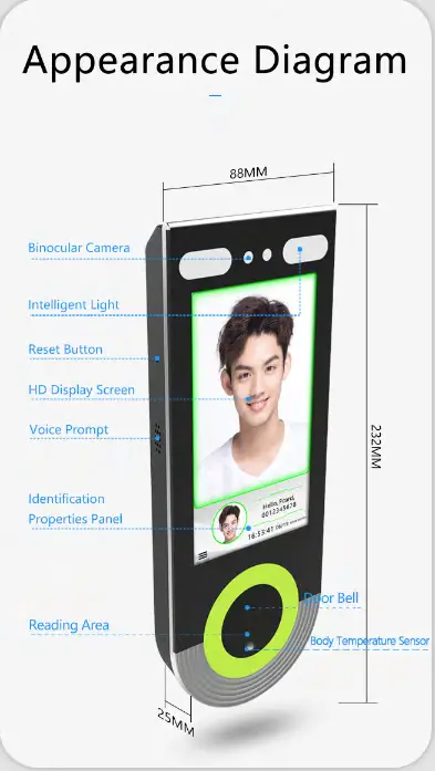 Guangzhou Fcard Electronics FC 8300T Dynamic Face Recognition Access Controller - fig17
