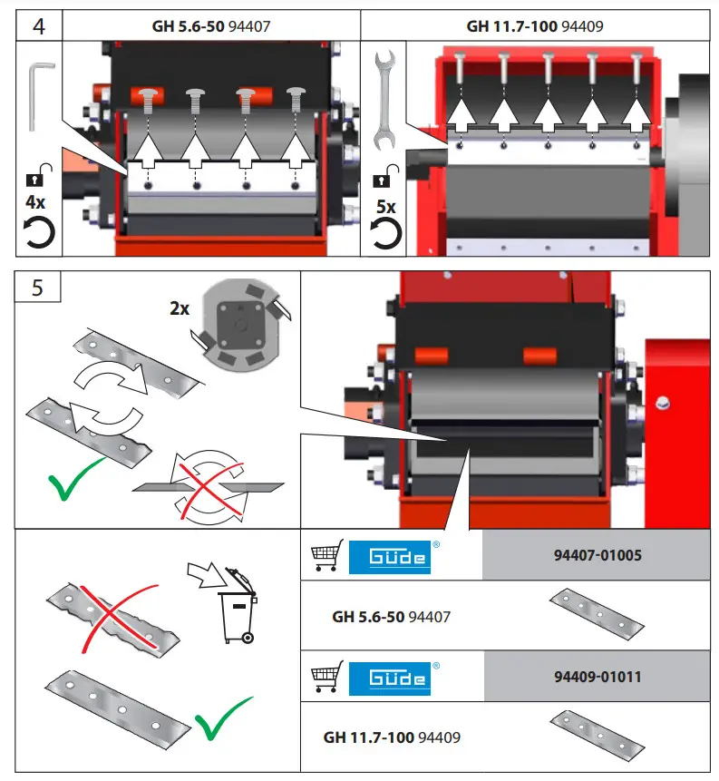 GUDE GH 5.6-50 Petrol Branch Crusher - figure 16