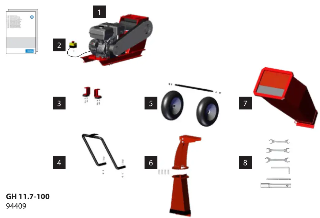 GUDE GH 5.6-50 Petrol Branch Crusher - figure 2