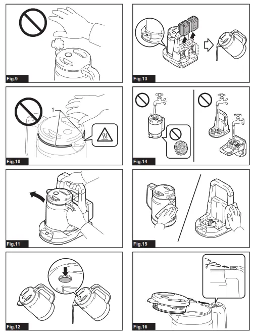 makita DKT360 18V Twin LXT Cordless Kettle - fig 1