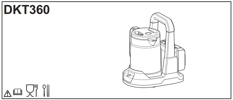 makita DKT360 18V Twin LXT Cordless Kettle