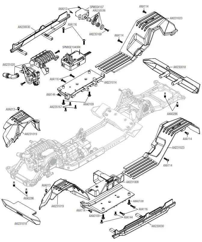 HORIZON SCX-10 III Jeep Gladiator- CHASSIS