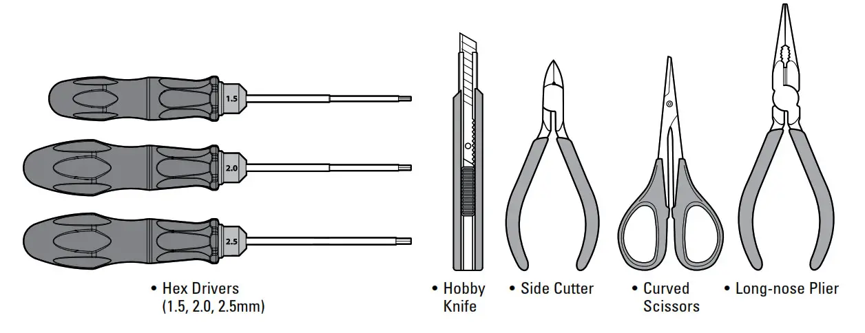 HORIZON SCX-10 III Jeep Gladiator- REQUIRED EQUIPMENT-