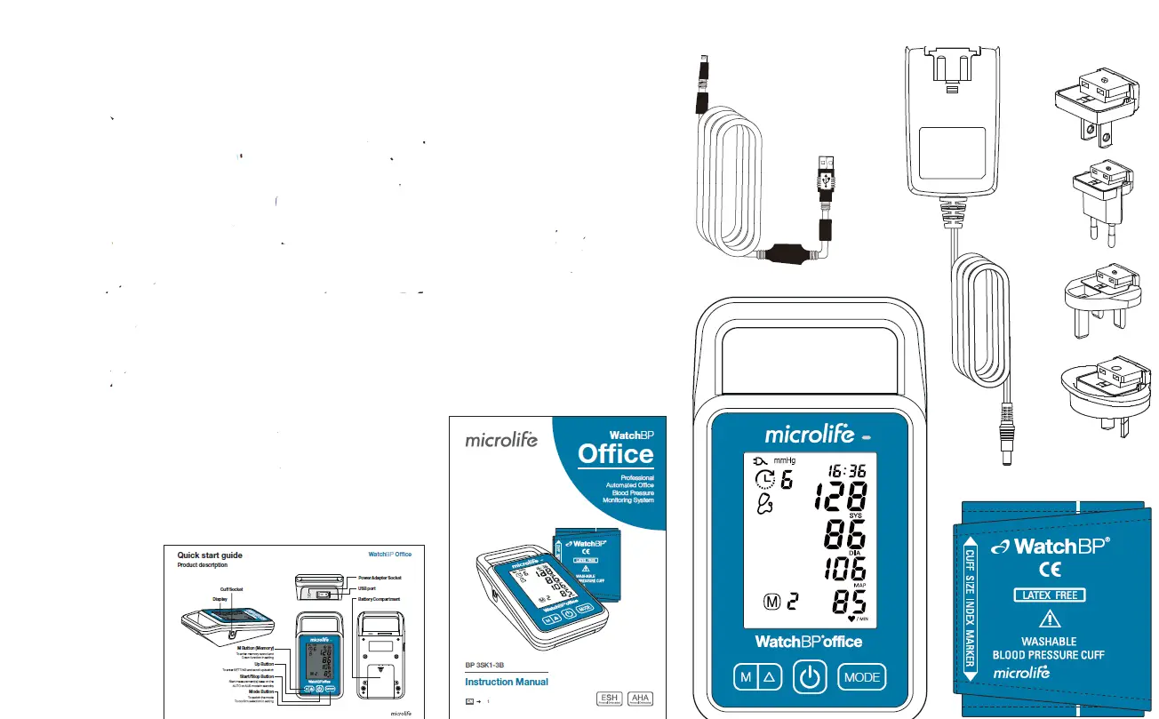 MICROLIFE BP 3SK1-3B Professional Automated Office Blood Pressure Monitor 01