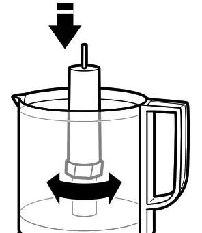 KitchenAid USING THE FOOD CHOPPER- Fit drive adapter over