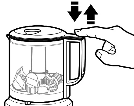 KitchenAid USING THE FOOD CHOPPER- For a coarse chop