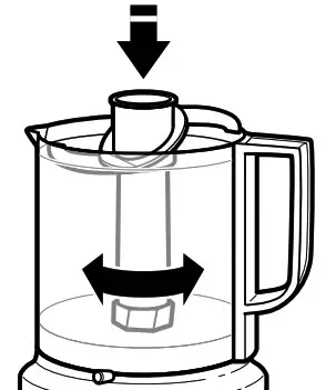 KitchenAid USING THE FOOD CHOPPER- If using the blade