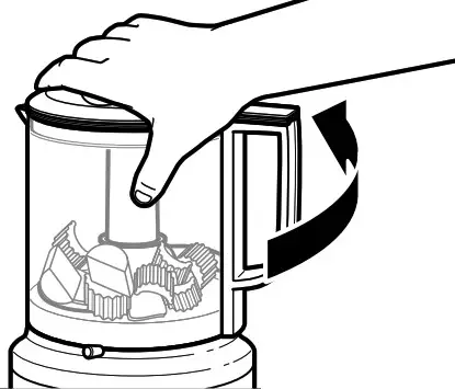 KitchenAid USING THE FOOD CHOPPER- Place the lid on the work