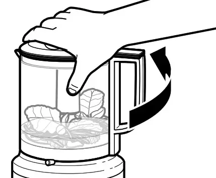 KitchenAid USING THE FOOD CHOPPER- Place the lid on the work bowl