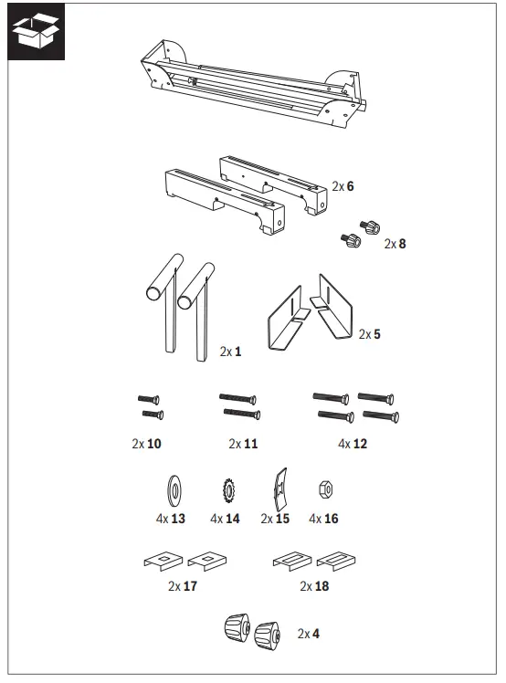 BOSCH GTA 2600 Professional Mitre Saw Stand-2